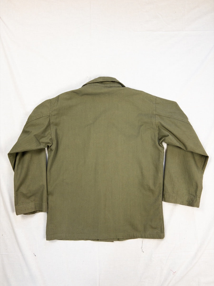1944 WW2 US Army P43 HBT Shirt, Deadstock, Size M/L (36R)