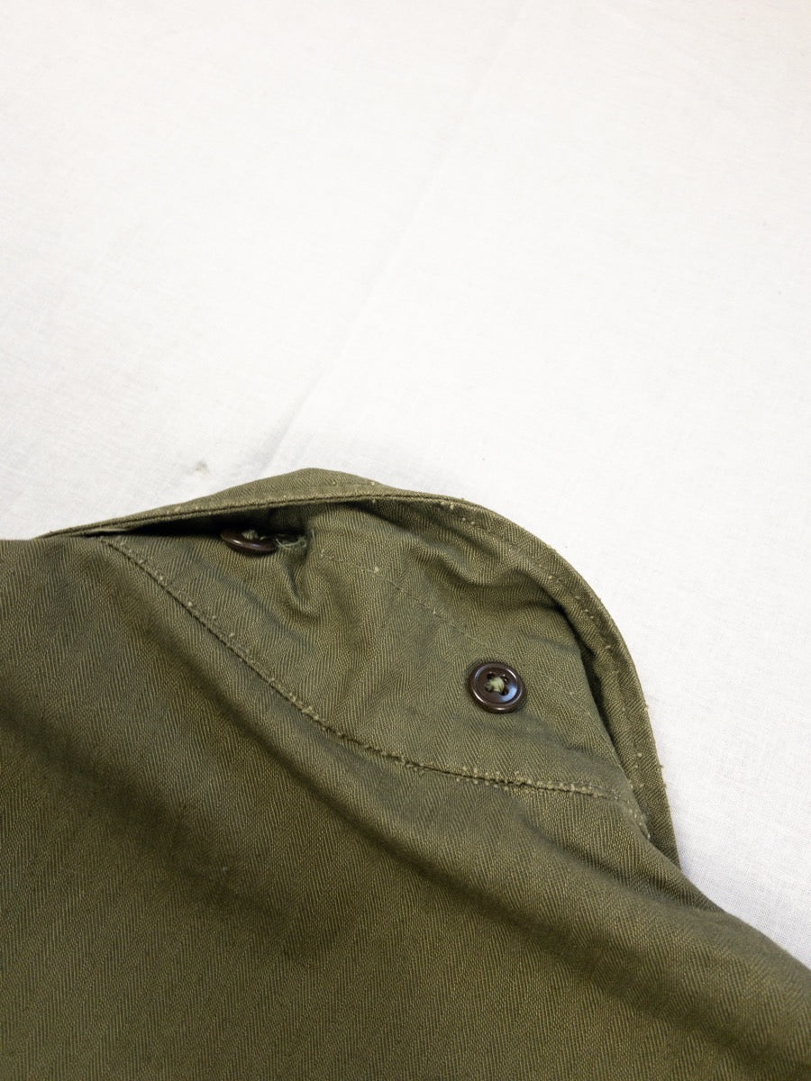 1944 WW2 US Army P43 HBT Shirt, Deadstock, Size M/L (36R)