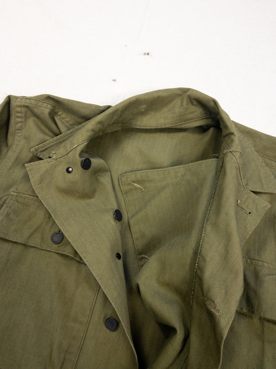 1944 WW2 US Army P43 HBT Shirt, Deadstock, Size M/L (36R)