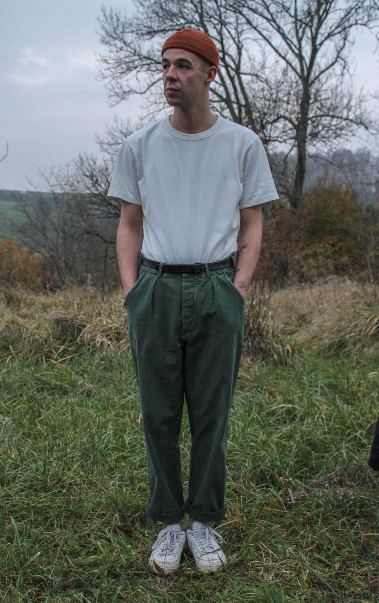 1960s Swedish Green Pleated Pants, Size XXS to 2XL