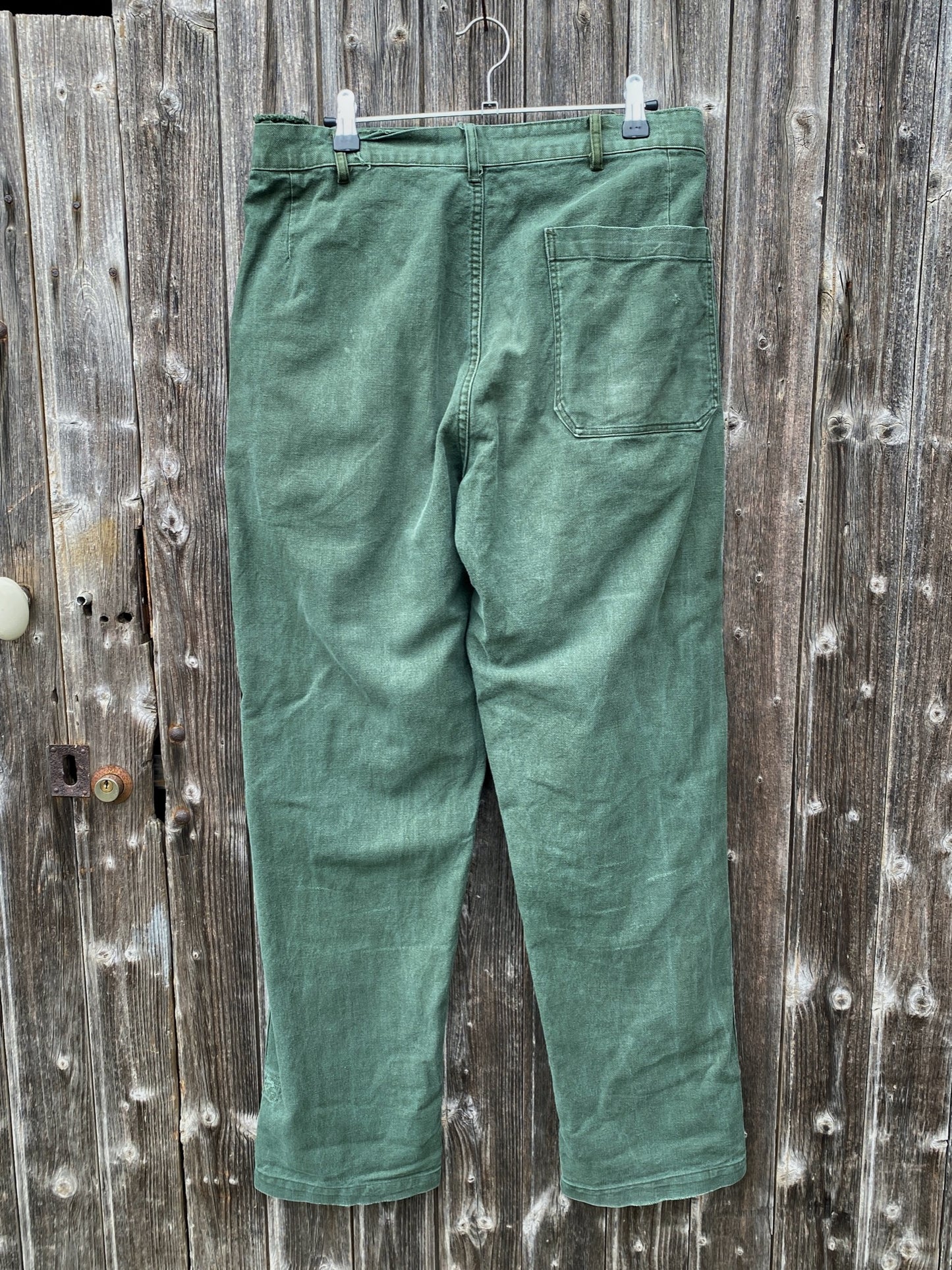 1960s Swedish Green Pleated Pants, Size XXS to 2XL