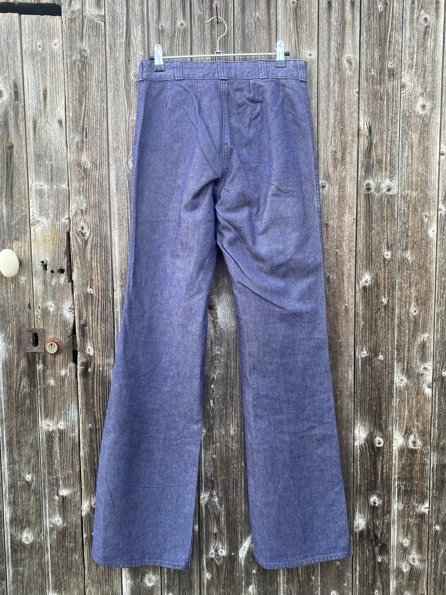 1970s French Marine Denim Pants, Size XS