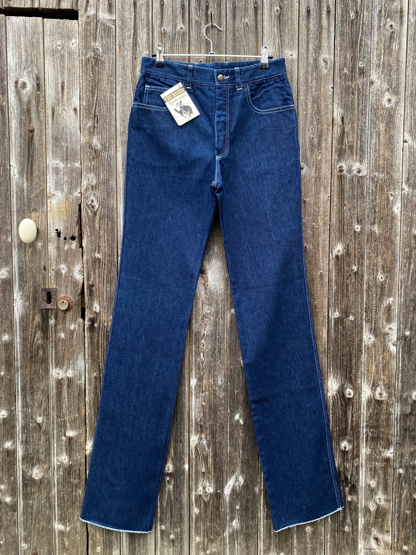 1970s « Cone Mills Denim » French Cowboy Jeans, Deadstock, Size XS/S