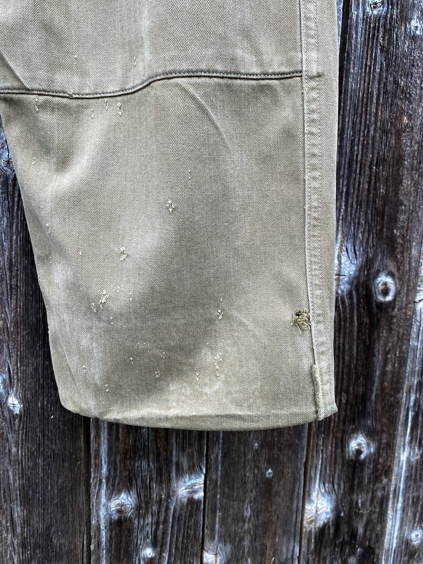 1950s French Army M47 HBT Cargo Pants, Size XS