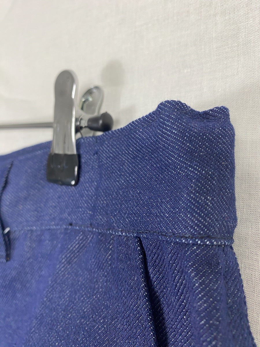 1990s French Denim Chore Pants, Deadstock, Size L
