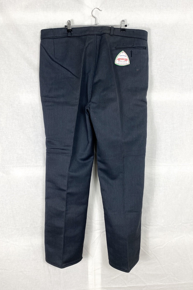 1980s French Chore Pants, Deadstock, Size 2XL