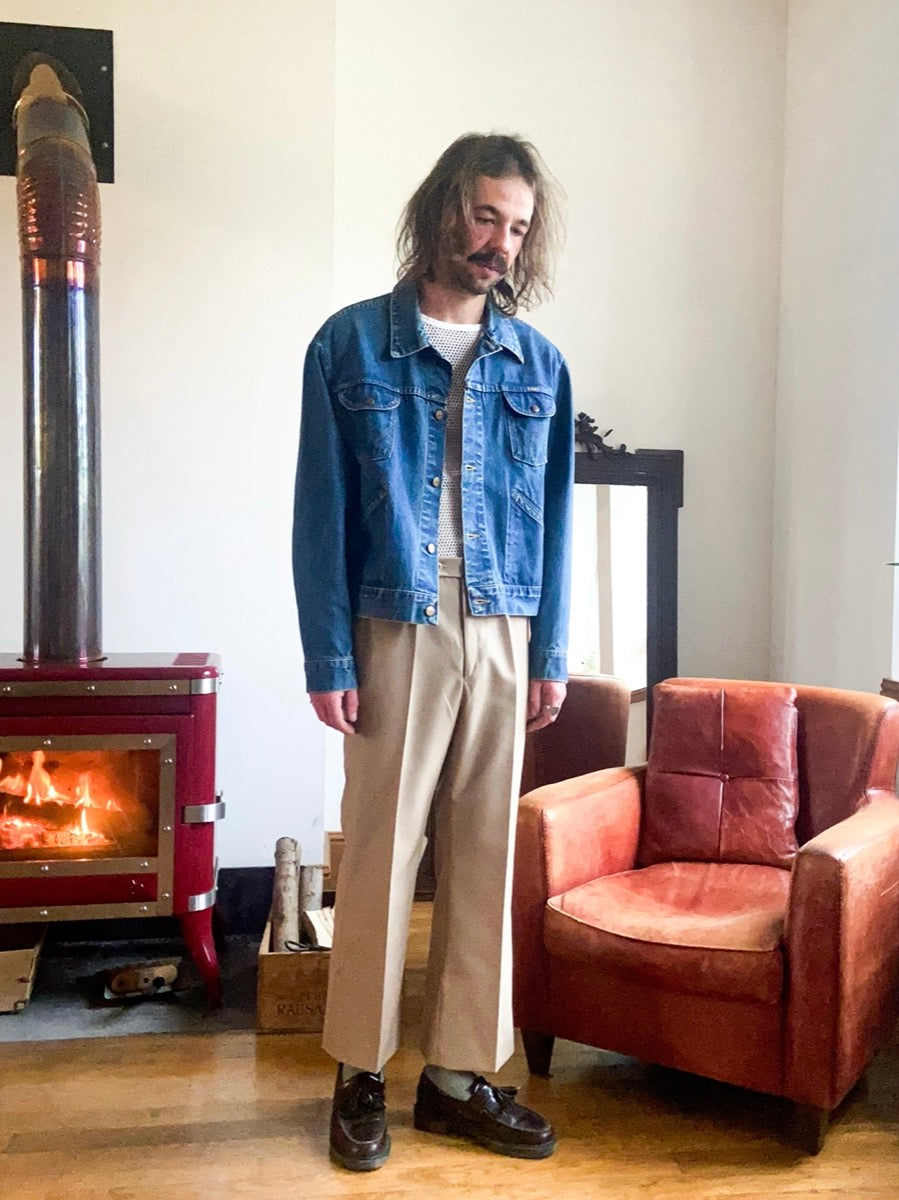 1980s French Army Pleated Pants, Size XXS to M