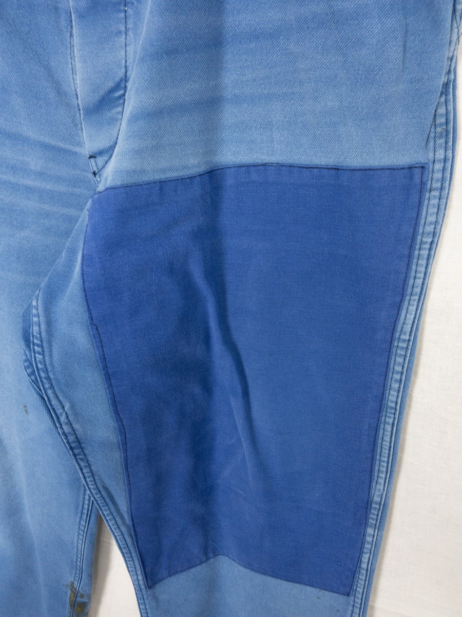 1970s French Blue Work Pants, Size XL