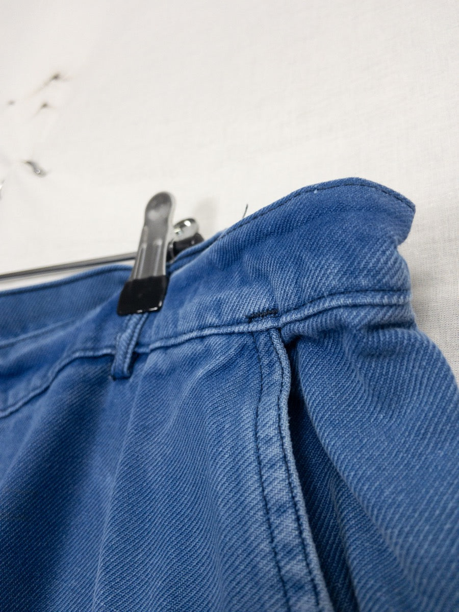 1970s French Blue Work Pants, Size XL