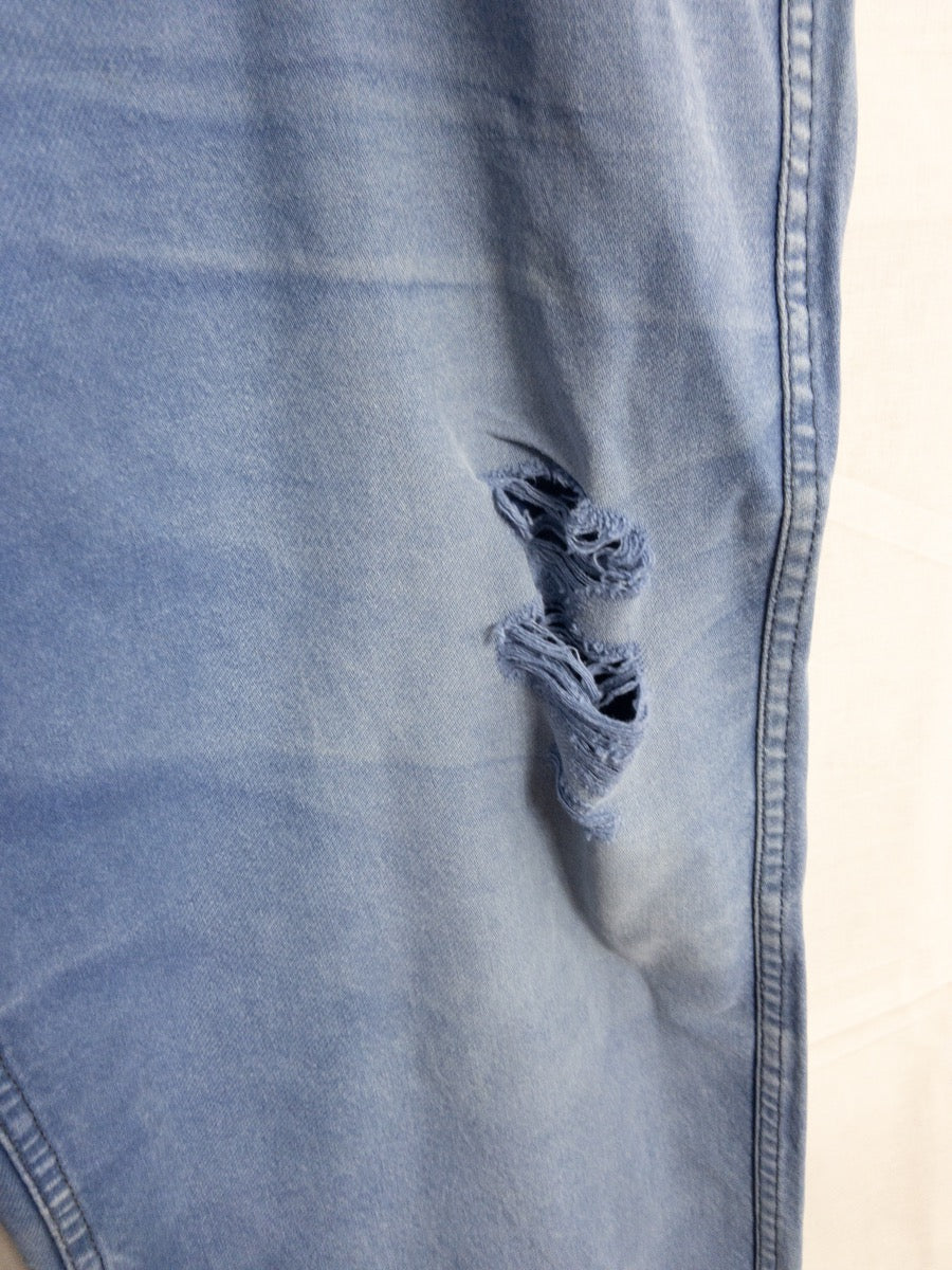 1970s French Blue Work Pants, Size XL/2XL