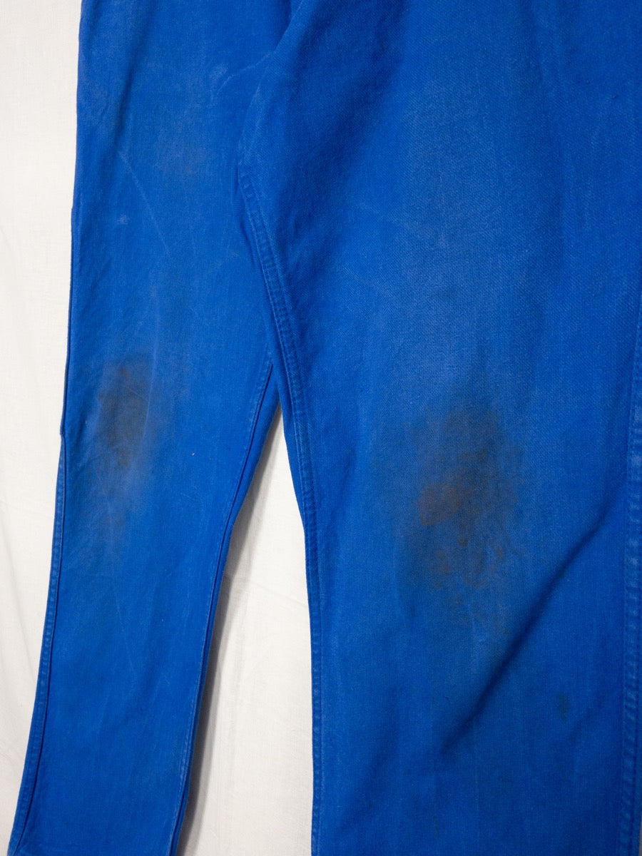 1990s French Blue Work Pants, Size M/L