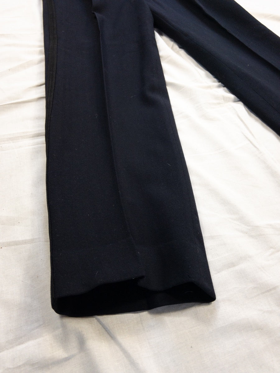 1930 French Tailored Black Pants, Size XL