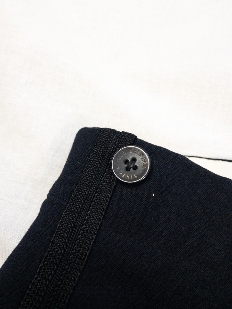 1930 French Tailored Black Pants, Size XL