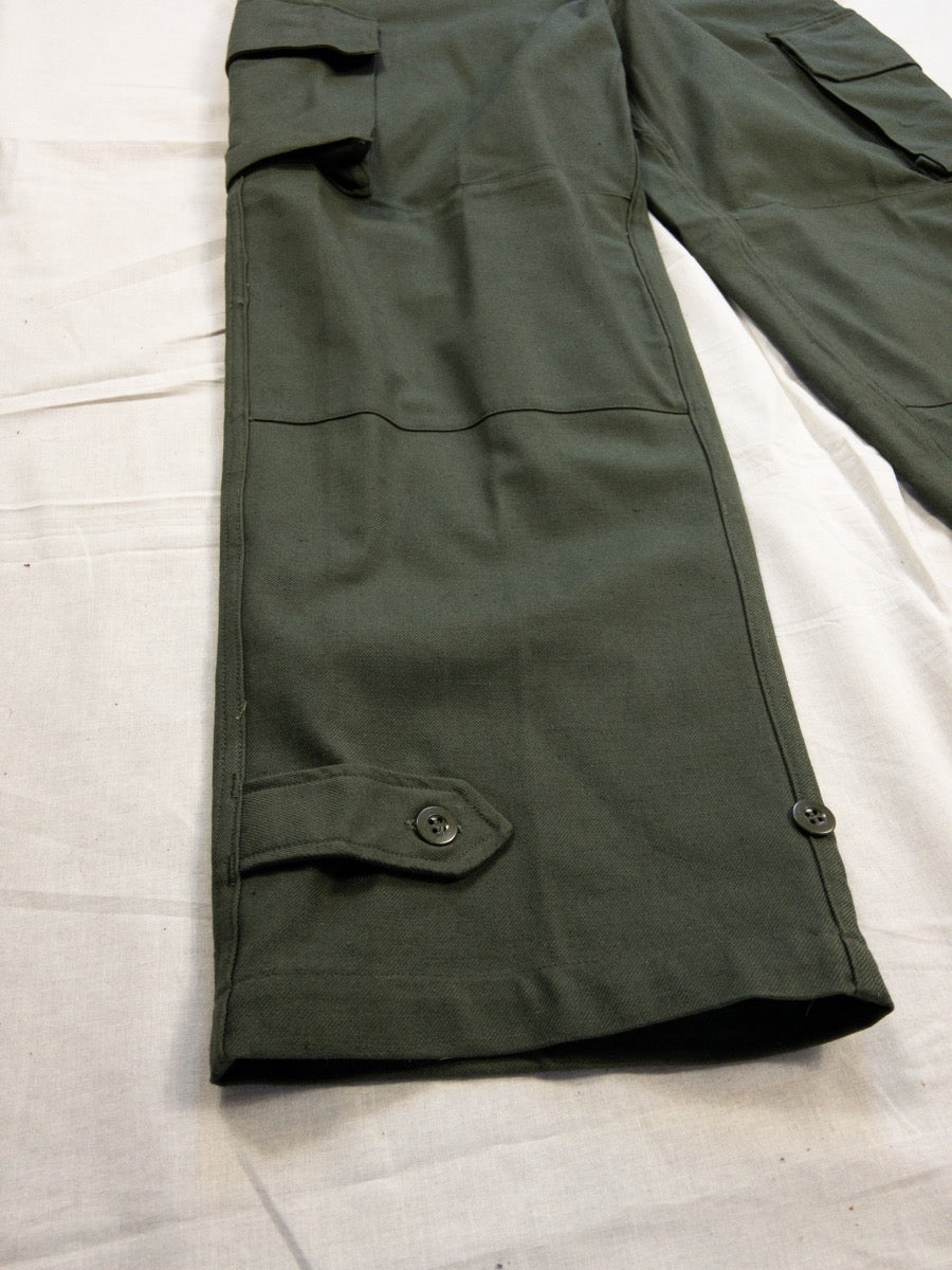 1960s French Army M47 Cargo Pants, Deadstock, Size L/XL