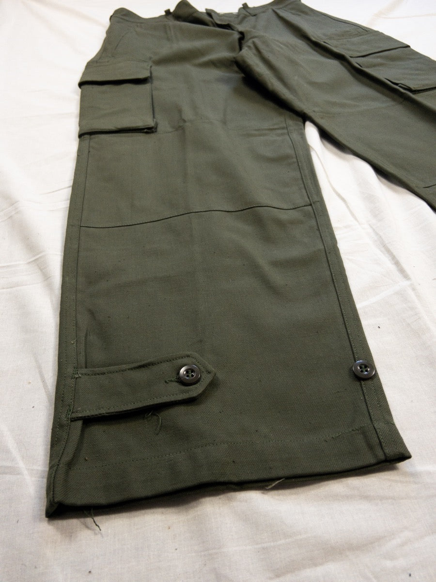 1960s French Army M47 Cargo Pants, Deadstock, Size L/XL