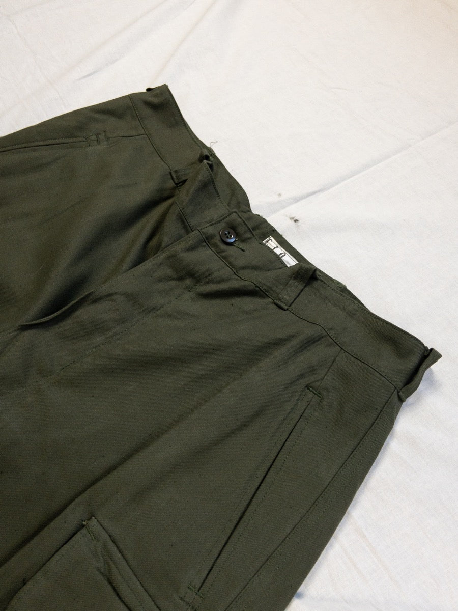 1960s French Army M47 Cargo Pants, Deadstock, Size L/XL