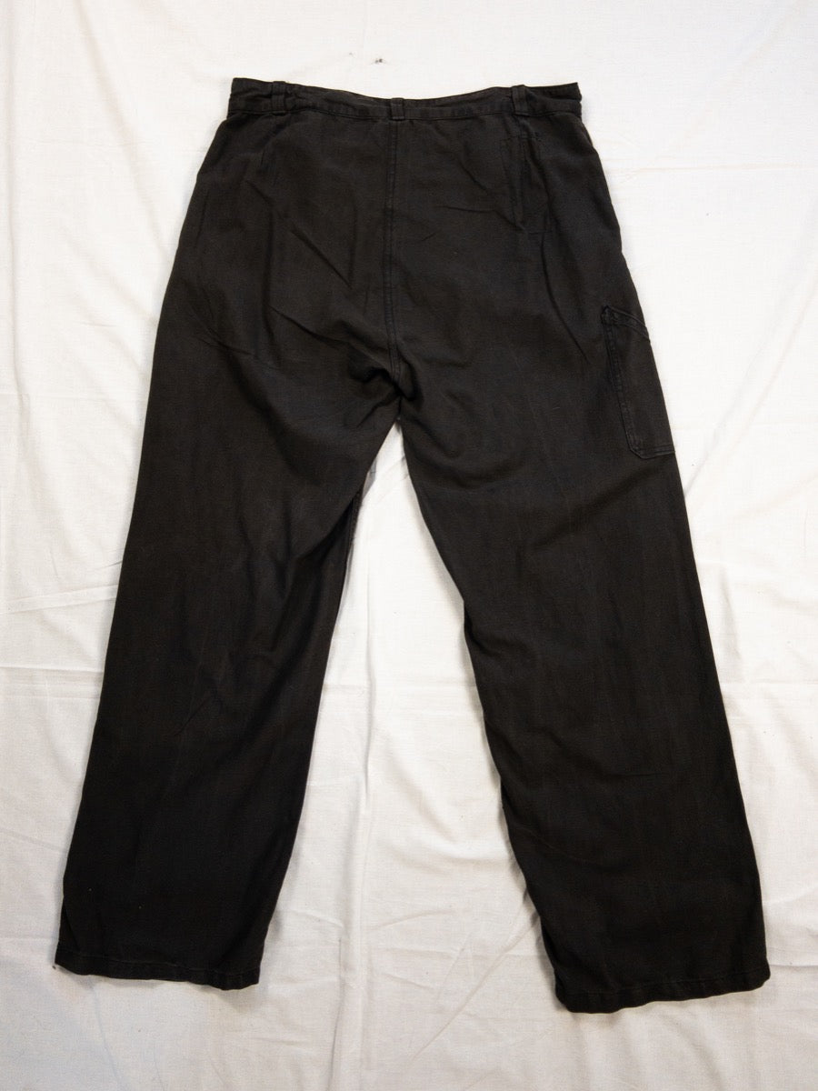 1970s French Brown Work Pants, Size XL