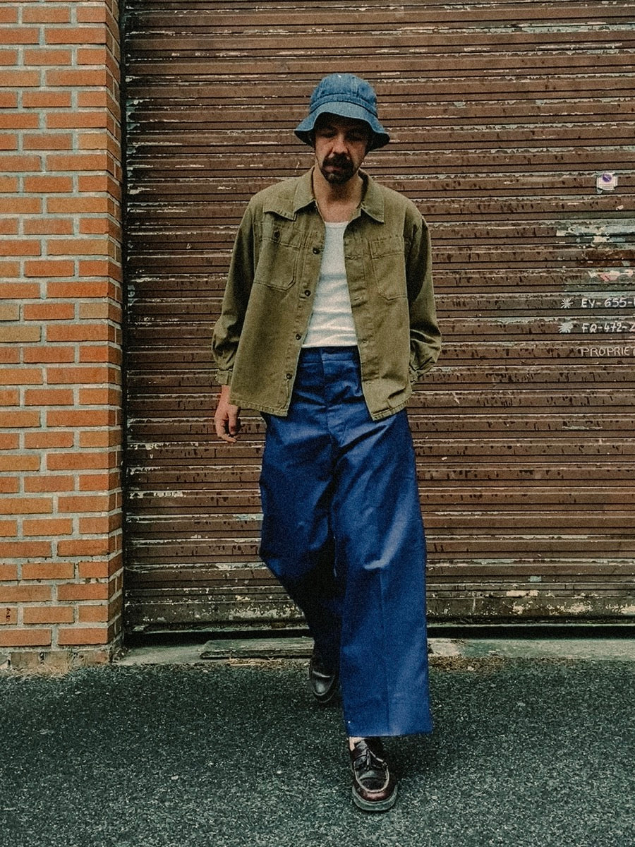 1960s Swedish Army Work Pants, Cinch Back, Size S/M