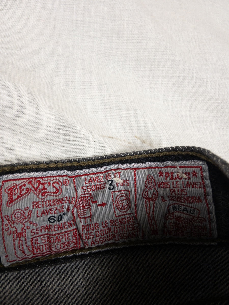 1990s Levi’s 901 Black Jeans, Made In France, W31 L32