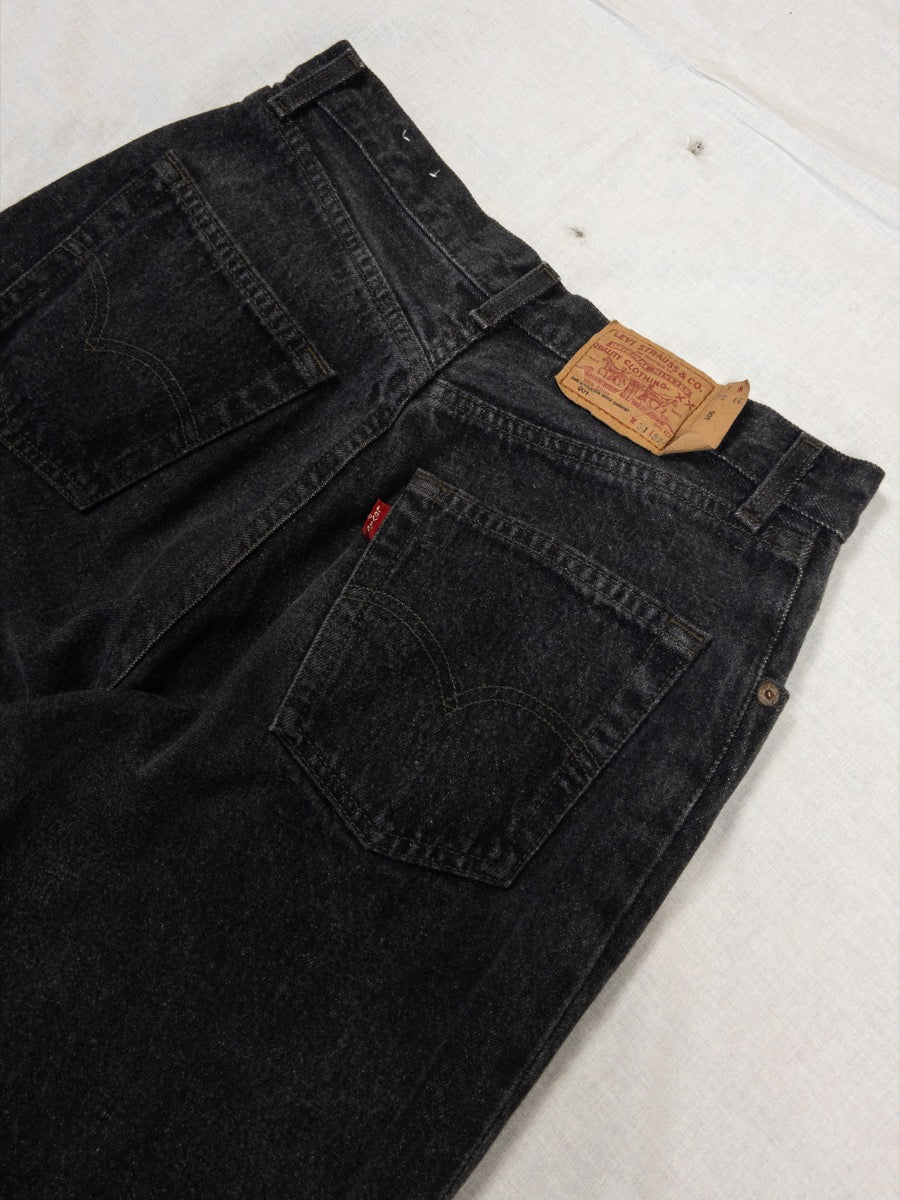 1990s Levi’s 901 Black Jeans, Made In France, W31 L32