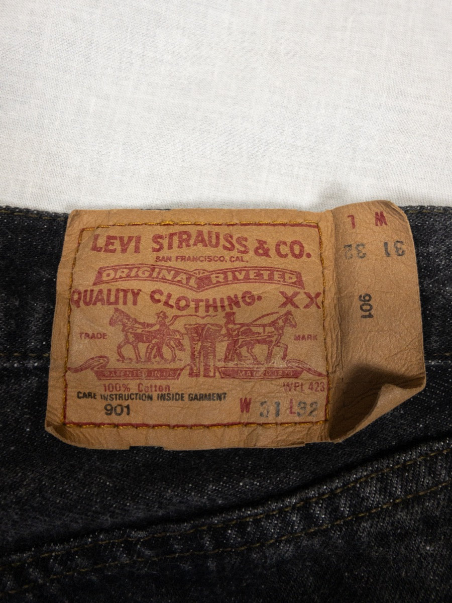 1990s Levi’s 901 Black Jeans, Made In France, W31 L32