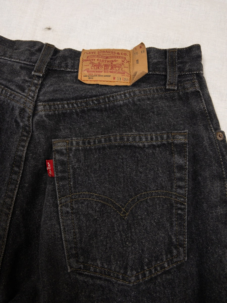 1990s Levi’s 901 Black Jeans, Made In France, W31 L32