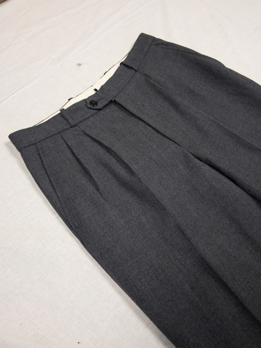 1960s Grey Wool Pants, French Army, Size S