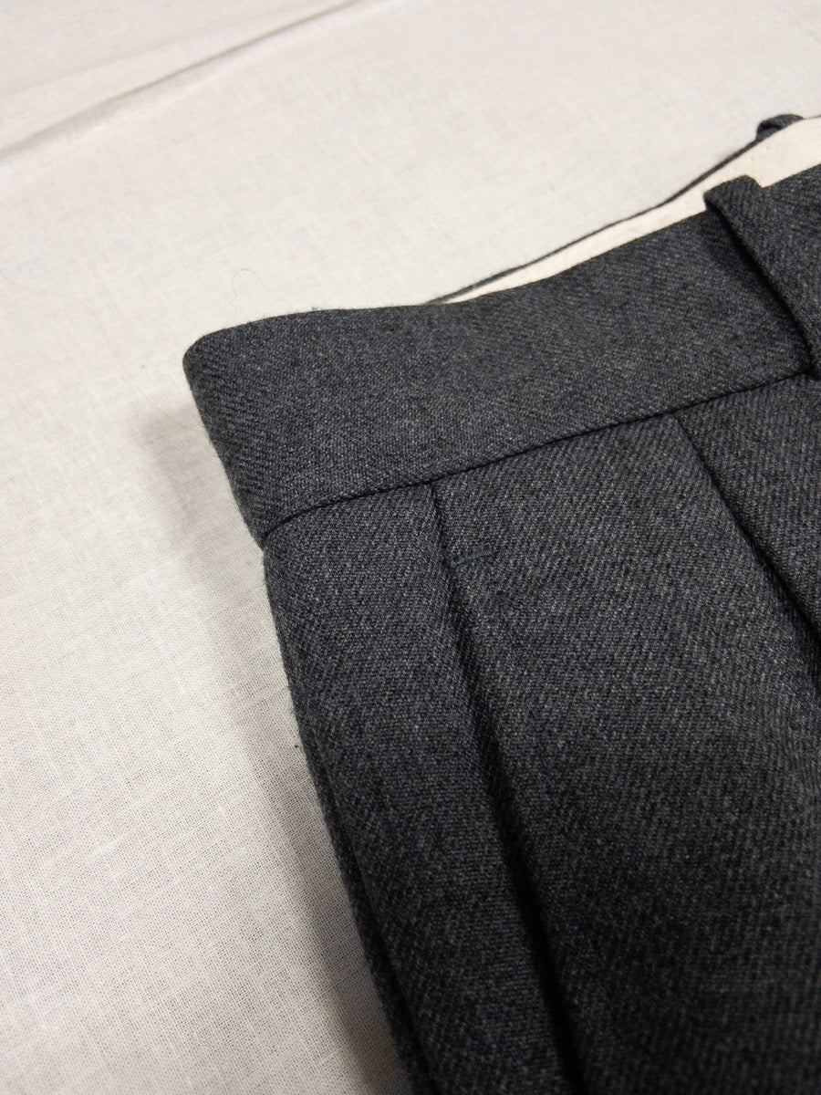 1960s Grey Wool Pants, French Army, Size S