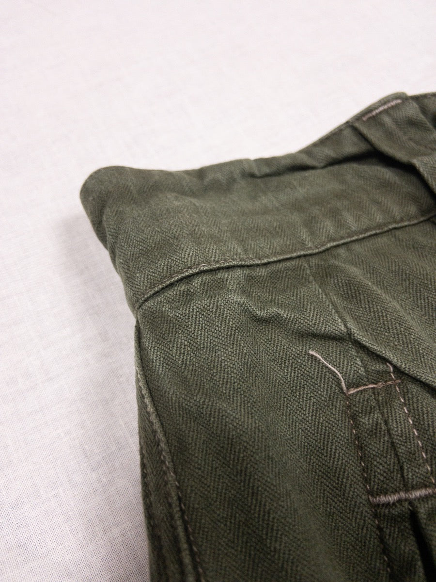 1950s French Army M47 Hbt Cargo Pants, Deadstock, Size S
