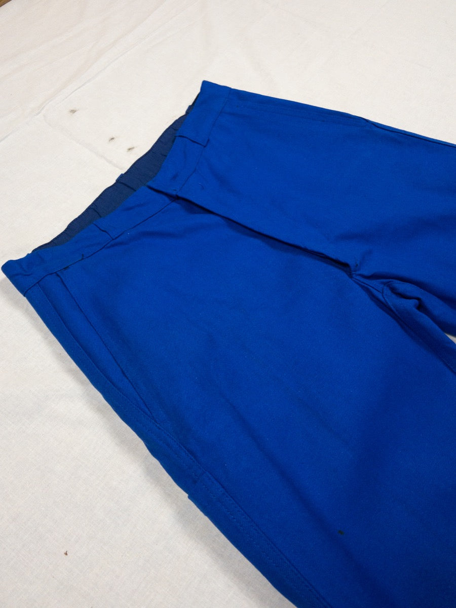 1990s French Blue Work Pants, Deadstock, Size S