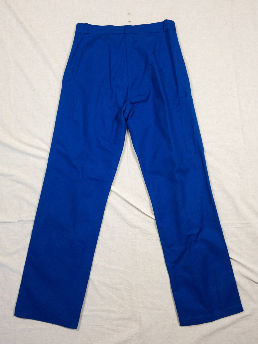 1990s French Blue Work Pants, Deadstock, Size S
