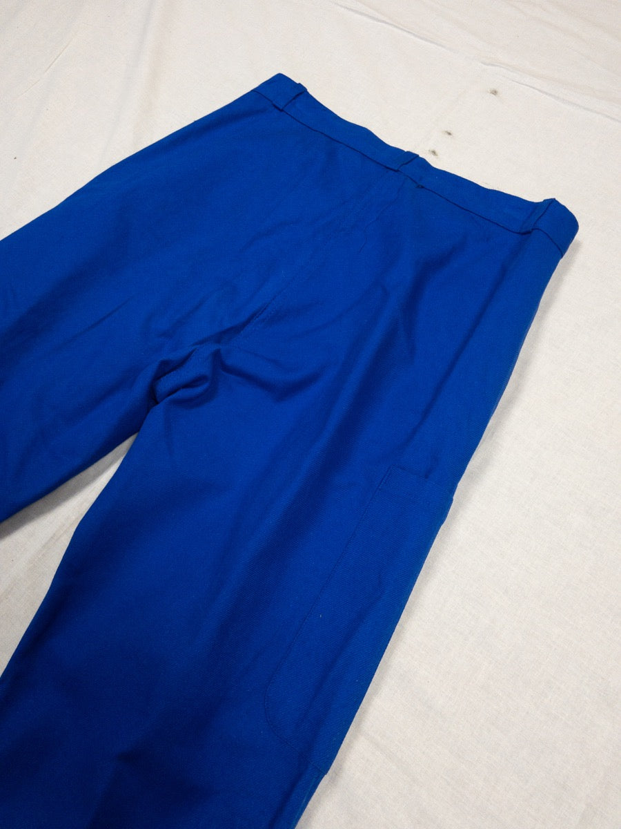 1990s French Blue Work Pants, Deadstock, Size S