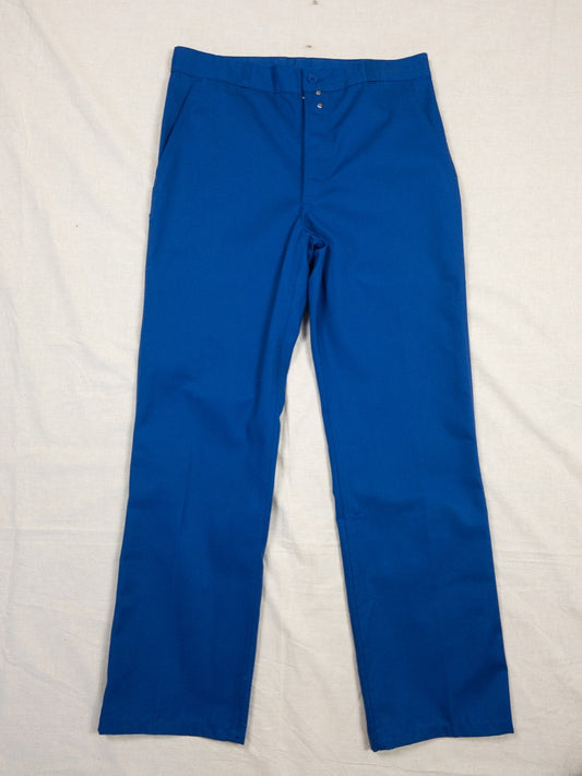 1990s French Blue Work Pants, Deadstock, Size M