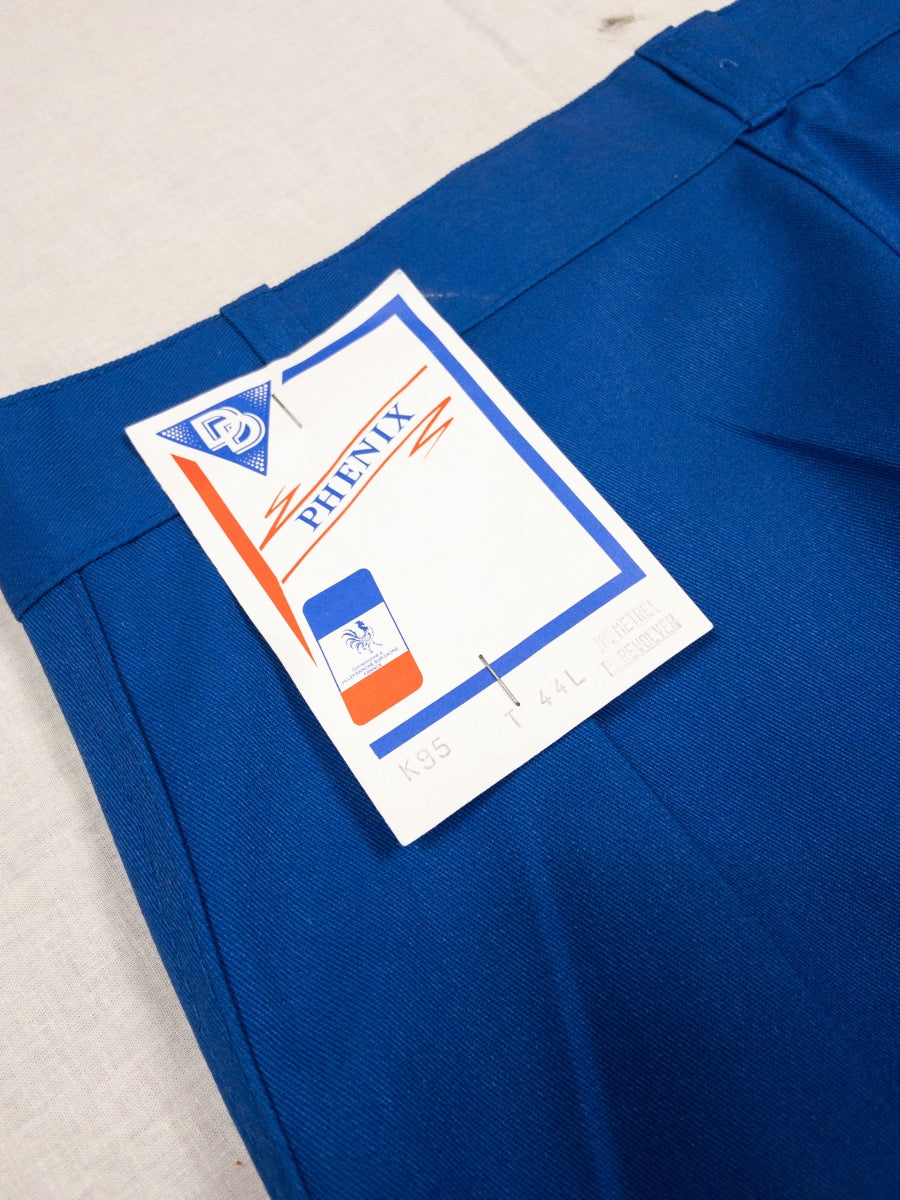 1990s French Blue Work Pants, Deadstock, Size M