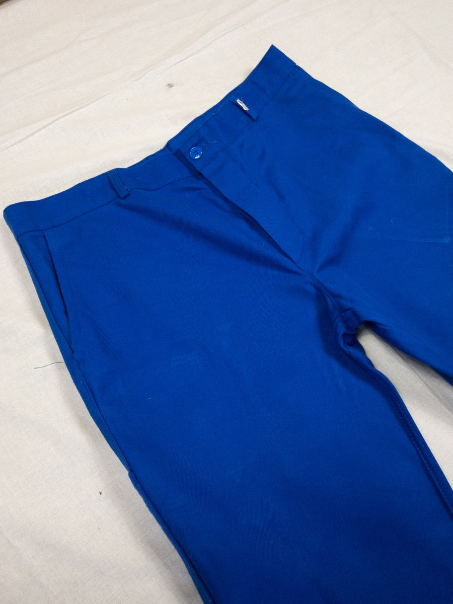 1990s French Blue Work Pants, Deadstock, Size L