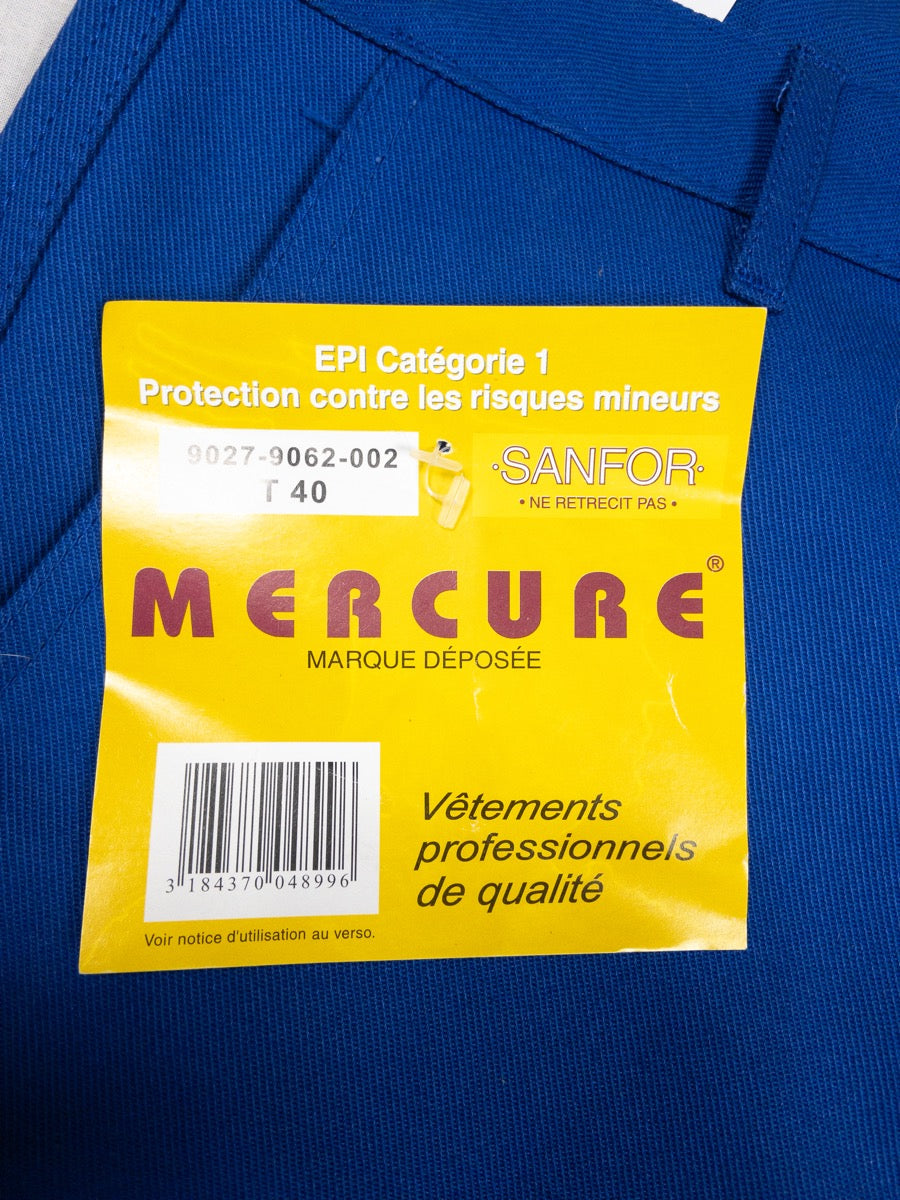 1990s French Blue Work Pants, Deadstock, Size S