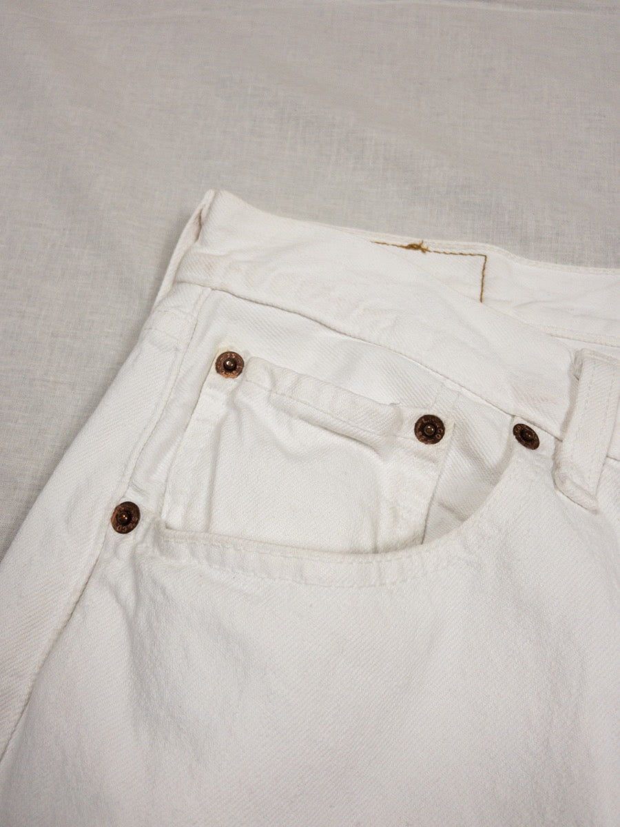 Vtg Levi’s 501 White Jeans, W33 L34