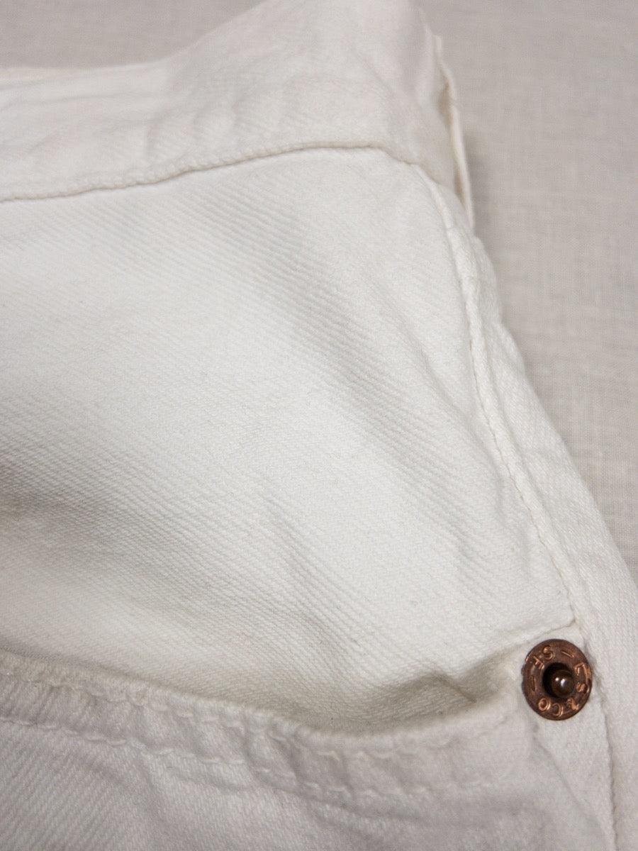 Vtg Levi’s 501 White Jeans, W33 L34