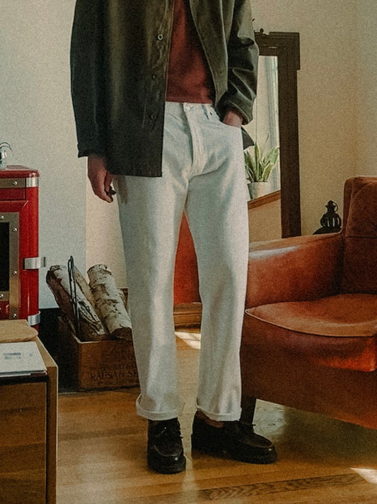 Vtg Levi’s 501 White Jeans, W33 L34