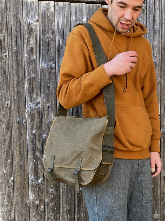 1950's French Army Messenger bag, « Musette TTA »