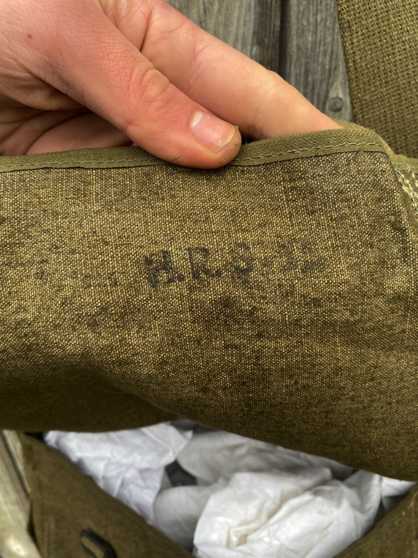 1950's French Army Messenger bag, « Musette TTA »