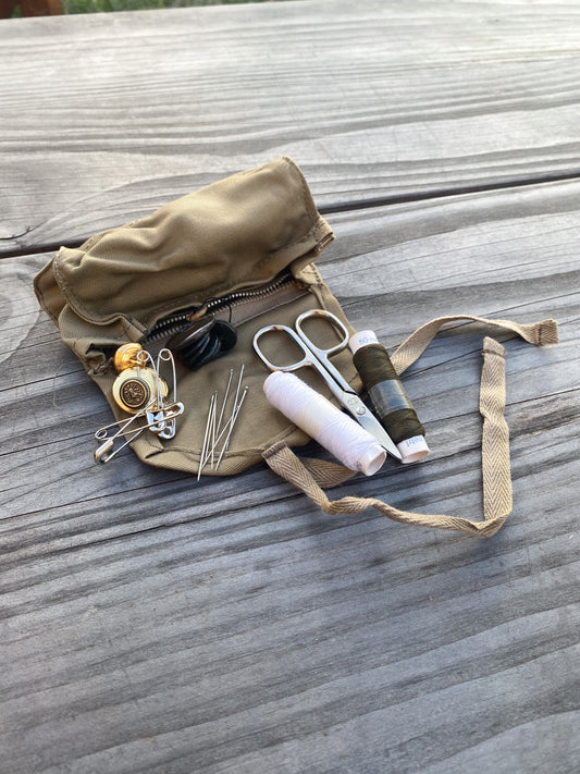 Vintage Sewing Kit, Italian Army
