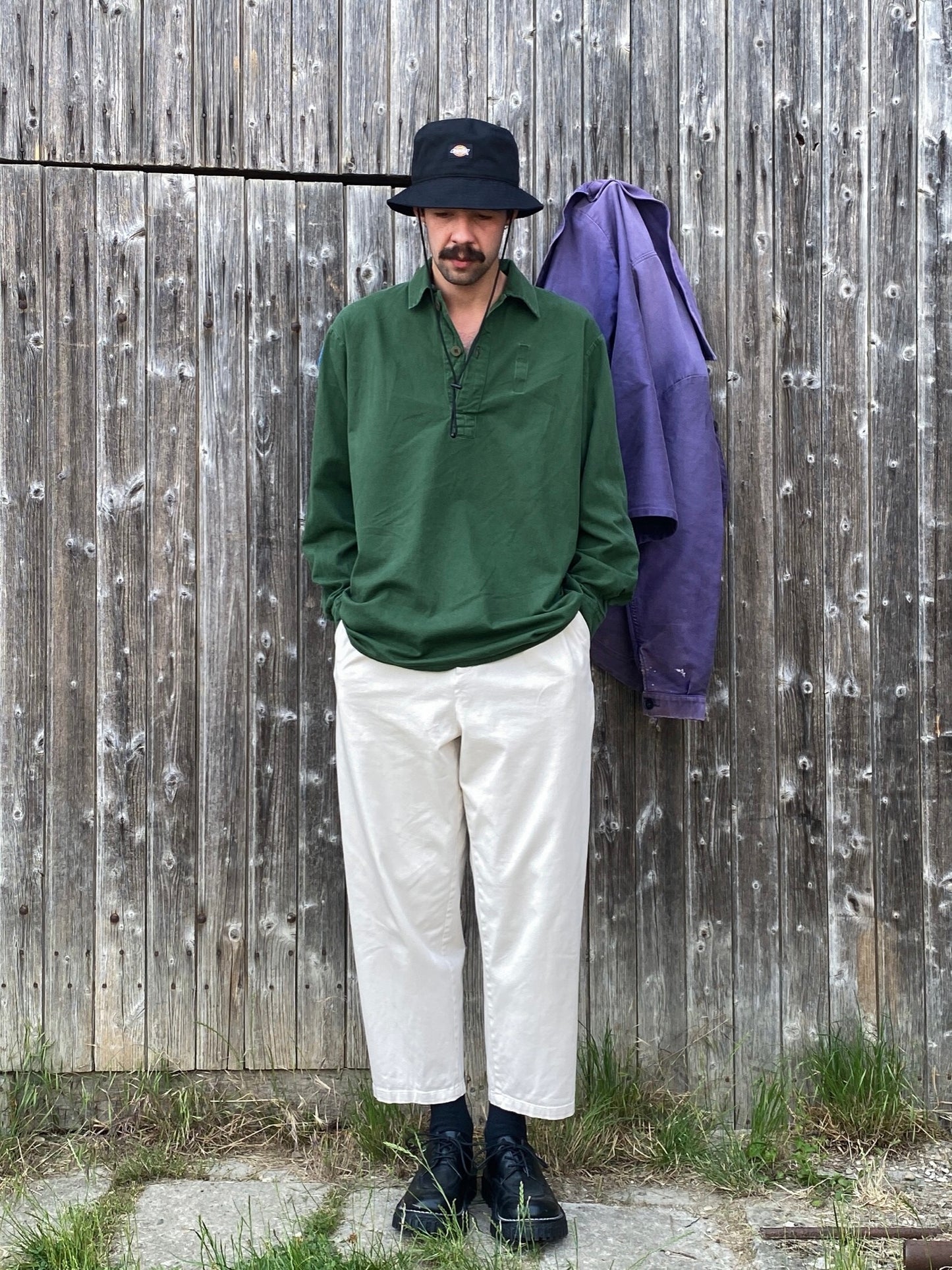 1960s M59 Swedish Army Popover Shirt, Size M & L