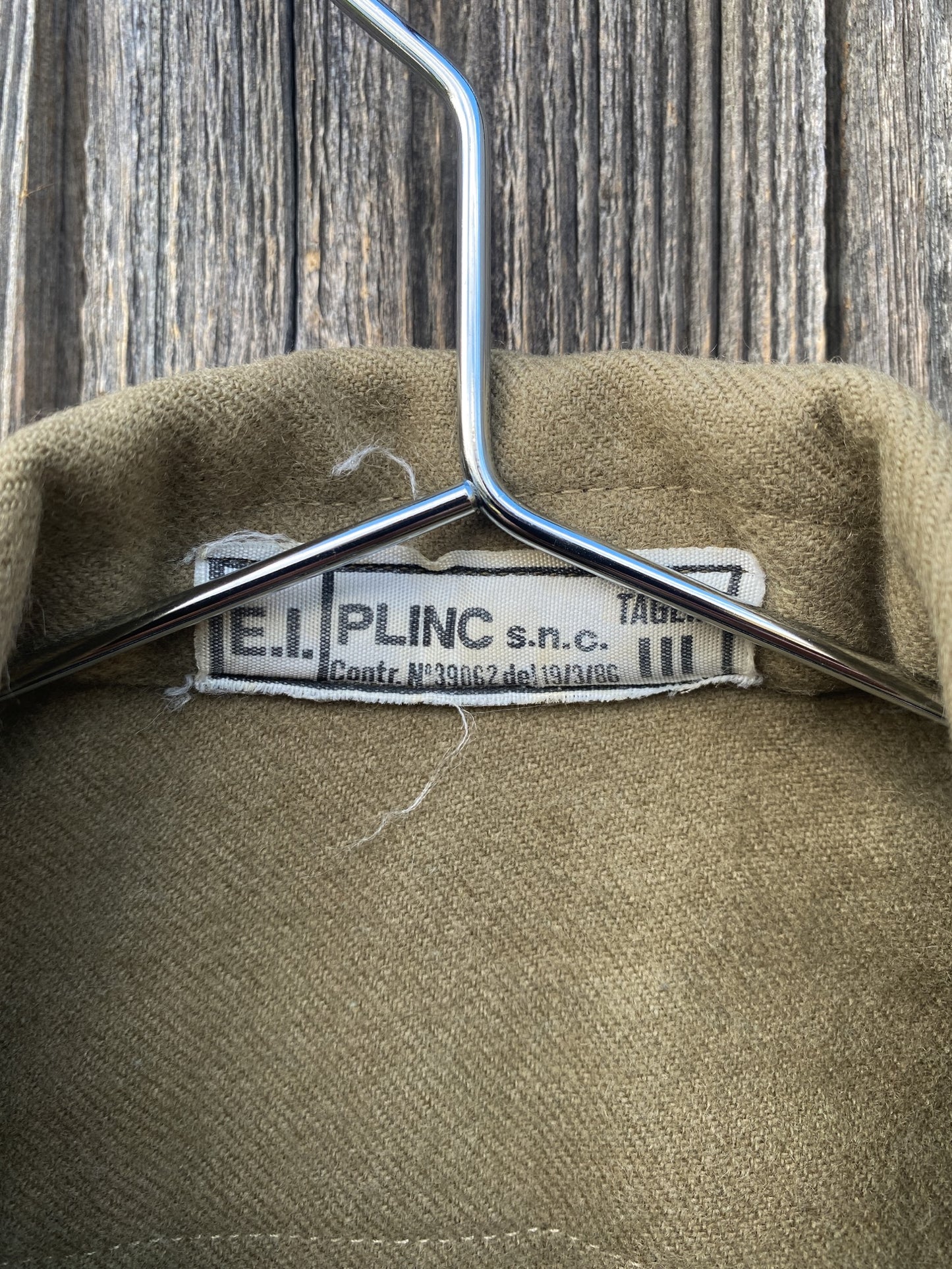 1980s Italian Flannel Overshirt, Size M to XL
