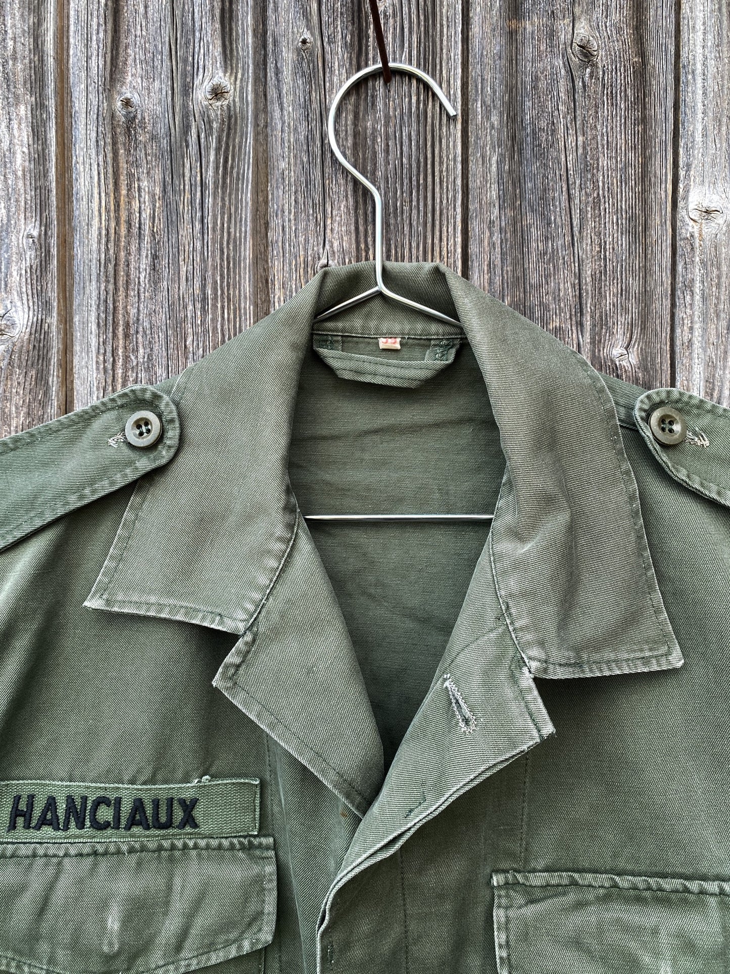 1970s Belgian Army Short Sleeves Shirts, Size S/M