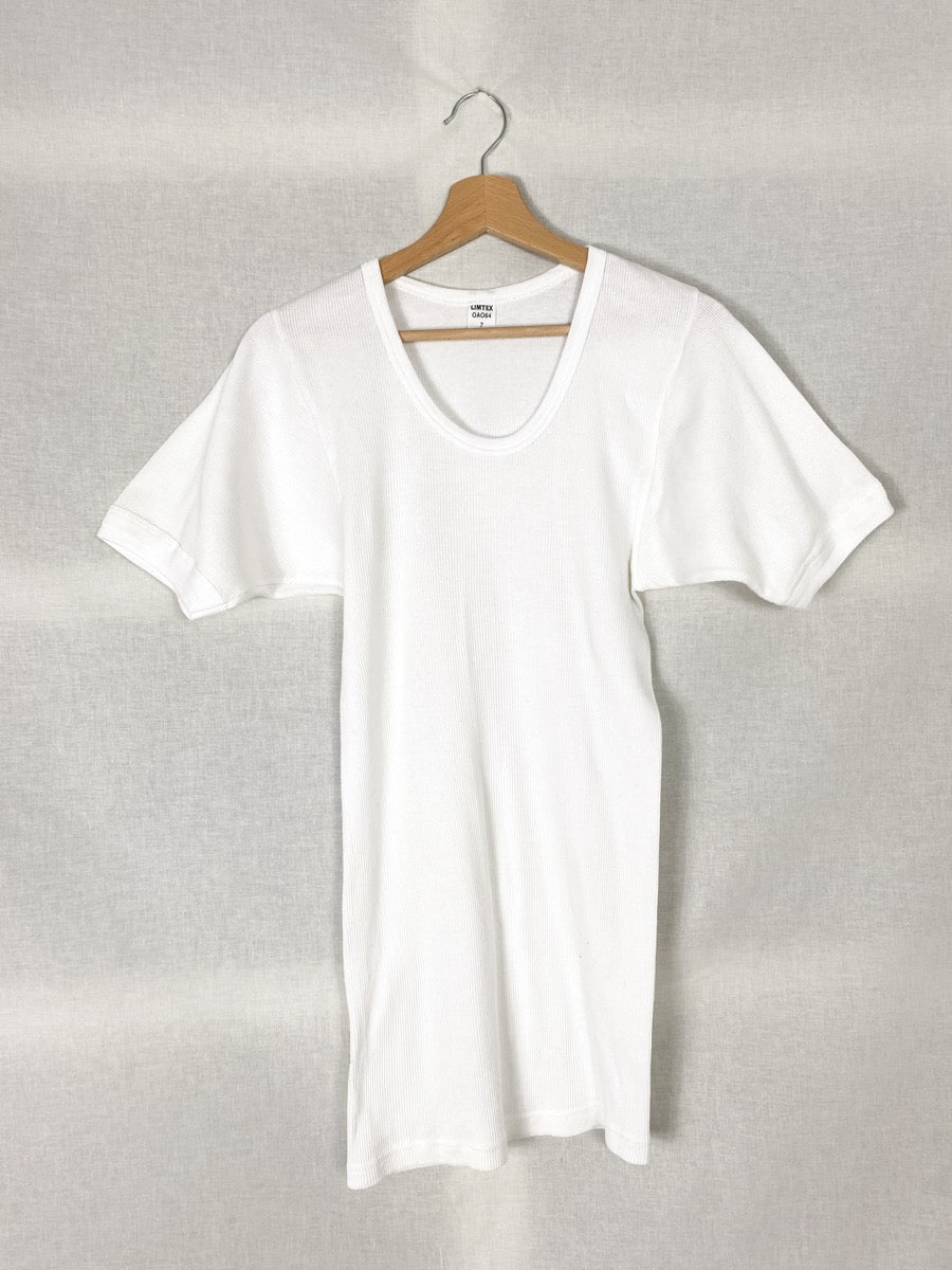 Vintage White T-shirt, Tubular & Deadstock, German Army
