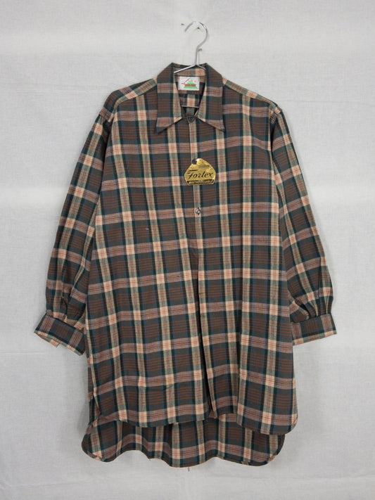 1960s French Long Work Shirt, Size XL