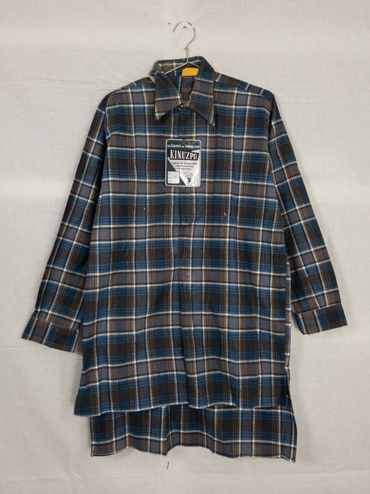 1960s French Long Work Shirt, Size L