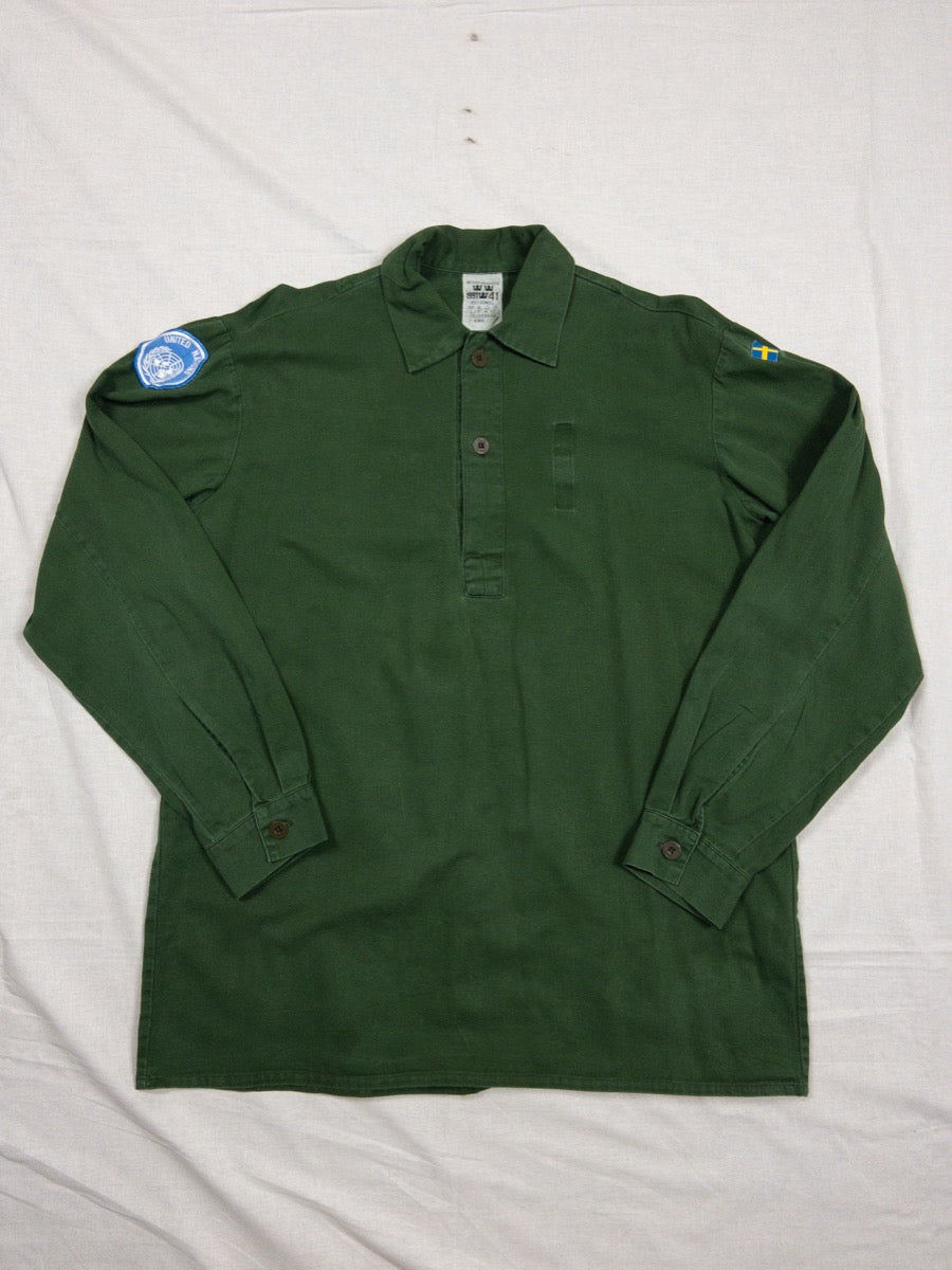 1960s M59 Swedish Army Popover Shirt, Size XL