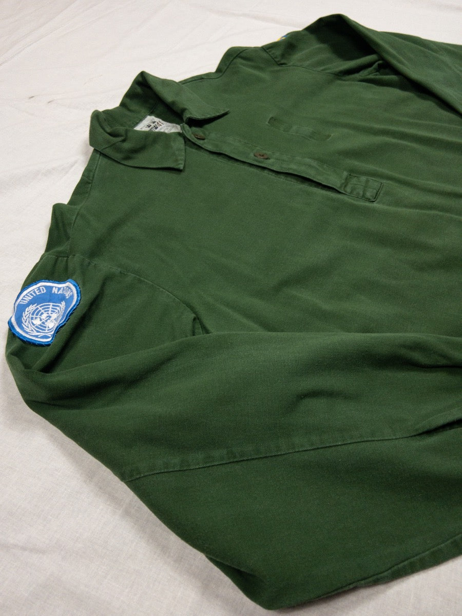 1960s M59 Swedish Army Popover Shirt, Size XL